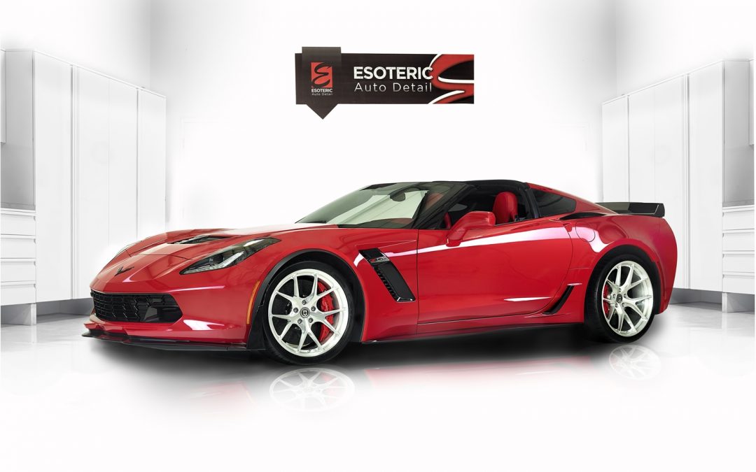 C7 Z06 Corvette Torch Red 100+ Hour Detail by ESOTERIC
